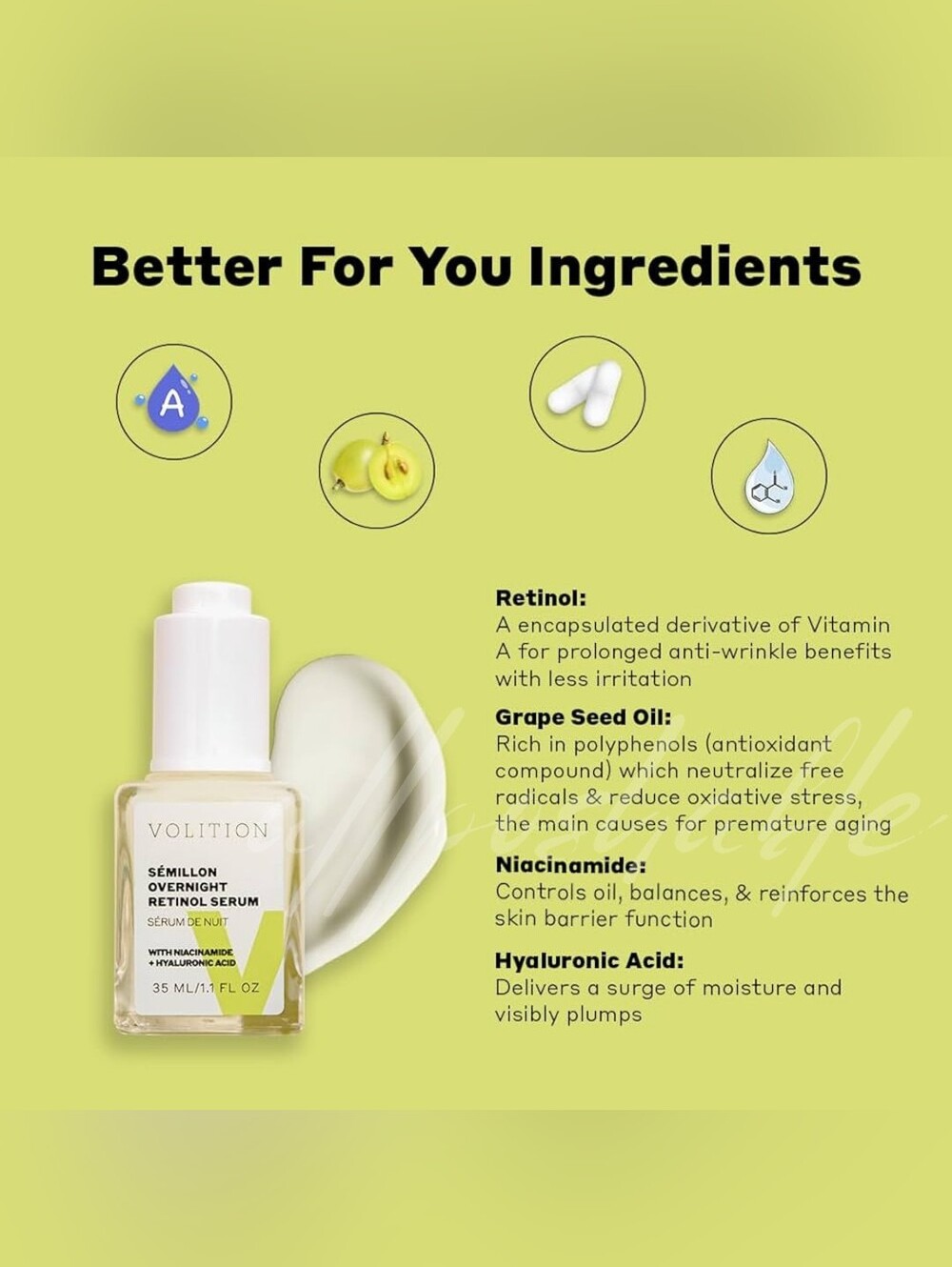 Volition Semillon Overnight Retinol Serum